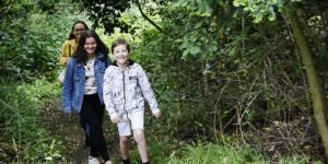 Family woodland walk at the Science Oxford Centre