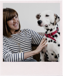 Kate and her Dalmatian spotted dog Olive 