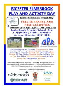 Bicester Play Day flyer 